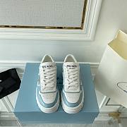 Prada Leather Sneakers White Blue - 4