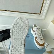 Prada Leather Sneakers White Brown - 2
