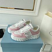 Prada Leather Sneakers White Pink - 6