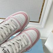 Prada Leather Sneakers White Pink - 5