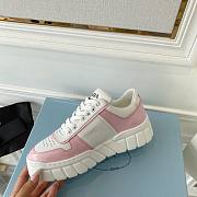 Prada Leather Sneakers White Pink - 4
