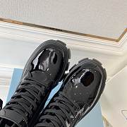 Prada Monolith Leather and Re-Nylon boots with Pouch Black - 4