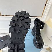 Prada Monolith Leather and Re-Nylon boots with Pouch Black - 3