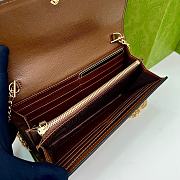 Gucci Horsebit 1955 Wallet with Chain Beige Size 19x10x4cm - 5