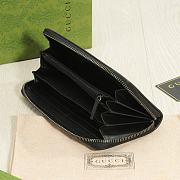 Gucci Wallet Black Leather Size 10x20x3cm - 4