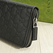 Gucci Wallet Black Leather Size 10x20x3cm - 3