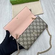 Gucci Marmont Bi-color Chain Wallet Pink Size 19x10CM - 4