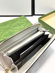 Gucci Ophidia Zip Around Wallet White Size 19x11X3CM - 5