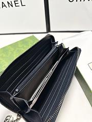 Gucci Ophidia Zip Around Wallet Navy Size 19x11X3CM - 5