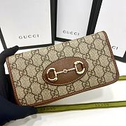 Gucci Horsebit 1955 Wallet Beige Size 19x10X3CM - 5