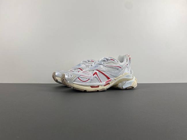 Balenciaga Runner Sneaker White Cream Red 779066-W3RBXP-9260 - 1