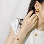 Van Cleef Frivole Bracelet Mini Model Gold Green - 4