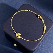 Van Cleef Frivole Bracelet Mini Model Gold Green - 3
