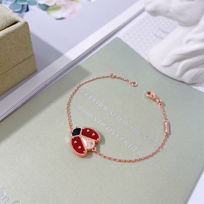 Van Cleef Lucky Spring Bracelet Open Wings Ladybug VCARP7R100 - 1