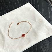 Van Cleef Sweet Alhambra Bracelet Rose Gold Red - 4
