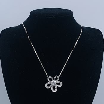 Van Cleef Flowerlace Pendant White Gold VCARP05200