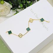 Van Cleef Vintage Alhambra bracelet 5 motifs Green - 6