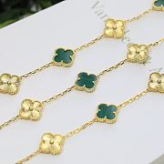 Van Cleef Vintage Alhambra bracelet 5 motifs Green - 5