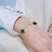 Van Cleef Vintage Alhambra bracelet 5 motifs Green - 3