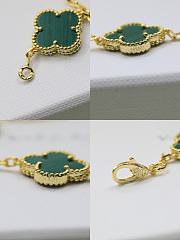 Van Cleef Vintage Alhambra bracelet 5 motifs Green - 2