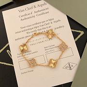 Van Cleef Vintage Alhambra Bracelet 5 Motifs Yellow Gold - 3