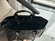 Chanel Deauville Line Canvas Tote Bag Black 38x29x20cm - 5