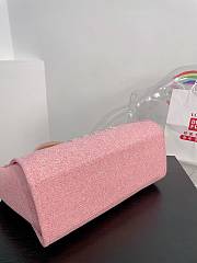 Chanel Deauville Line Canvas Tote Bag Pink 38x29x20cm - 4