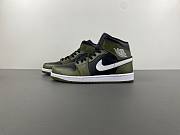 Air Jordan 1 Mid Black White Olive BQ8426-092 - 2