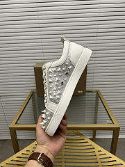 Christian Louboutin Louis Junior P Pik Pik Strass White 080#326 - 4