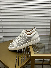 Christian Louboutin Louis Junior P Pik Pik Strass White 080#326 - 5