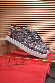 Christian Louboutin Louis Junior Strass Flat Purple - 5