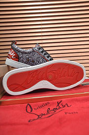 Christian Louboutin Louis Junior Strass Flat Purple - 6