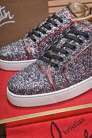 Christian Louboutin Louis Junior Strass Flat Purple - 3