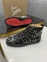 Christian Louboutin Louis Orlato Spikes Flat Black 048#326 - 4