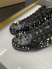 Christian Louboutin Louis Orlato Spikes Flat Black 048#326 - 2