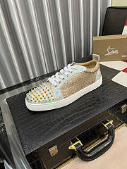 Christian Louboutin Louis Spikes Junior Gold - 1