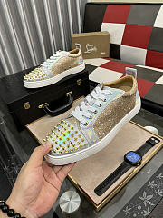 Christian Louboutin Louis Spikes Junior Gold - 6