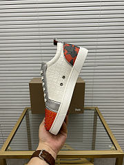 Christian Louboutin Louis Spikes Junior Silver Orange - 5