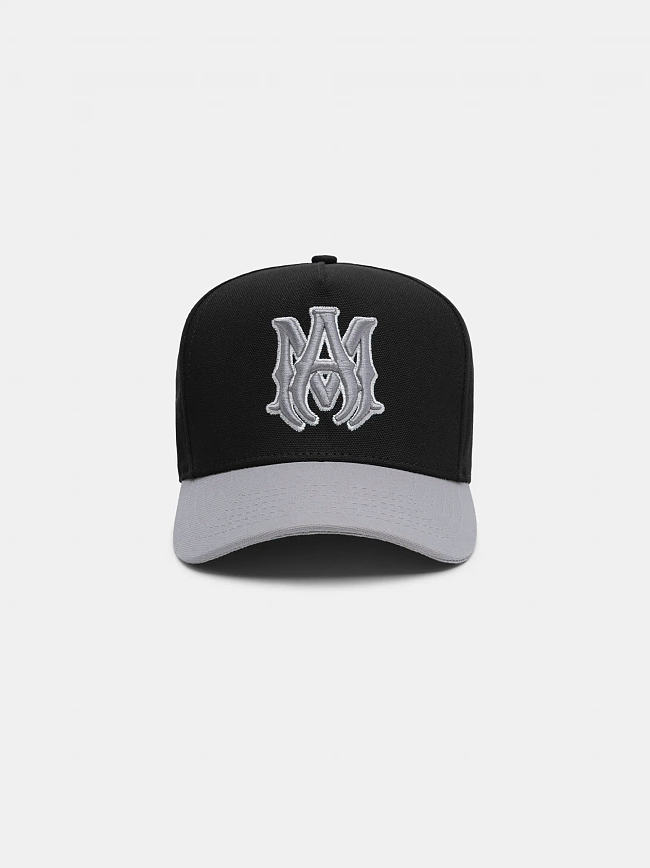 Amiri Ma Full Canvas Hat Black Grey - 1