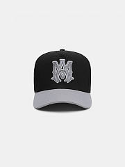 Amiri Ma Full Canvas Hat Black Grey - 1