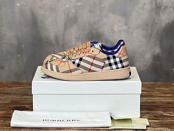 Burberry Check Terrace Sneakers Black Cream
