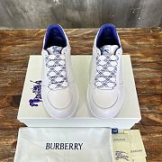 Burberry Leather Stock Sneakers White - 2
