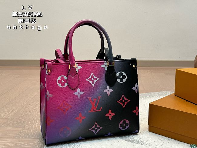 Louis Vuitton Onthego Replica Tote Pink 25x19x15CM - 1