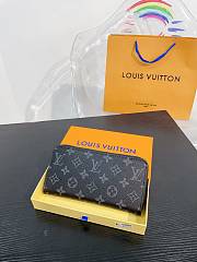 LV Clutch Wallet Plaid Pattern 10x20x2cm - 1