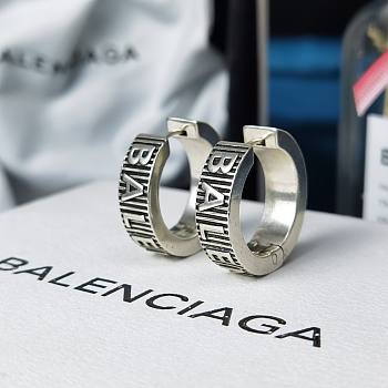 Balenciaga Earrings Silver 011#307