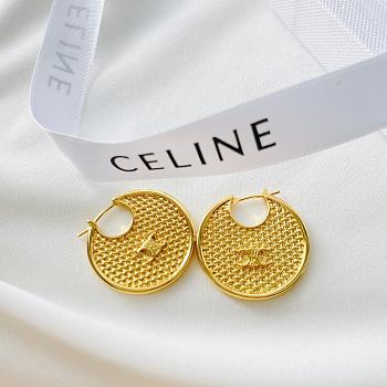 Celine Earrings Gold 084#307