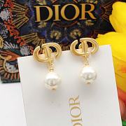 Dior Earrings Gold Pearl  021#307 - 5