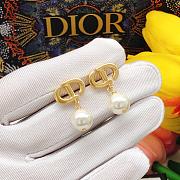 Dior Earrings Gold Pearl  021#307 - 3