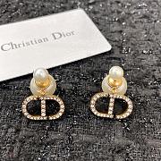 Dior Earrings Gold Pearl 063#307 - 4