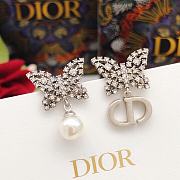 Dior Earrings Silver Butterfly 022#307 - 4